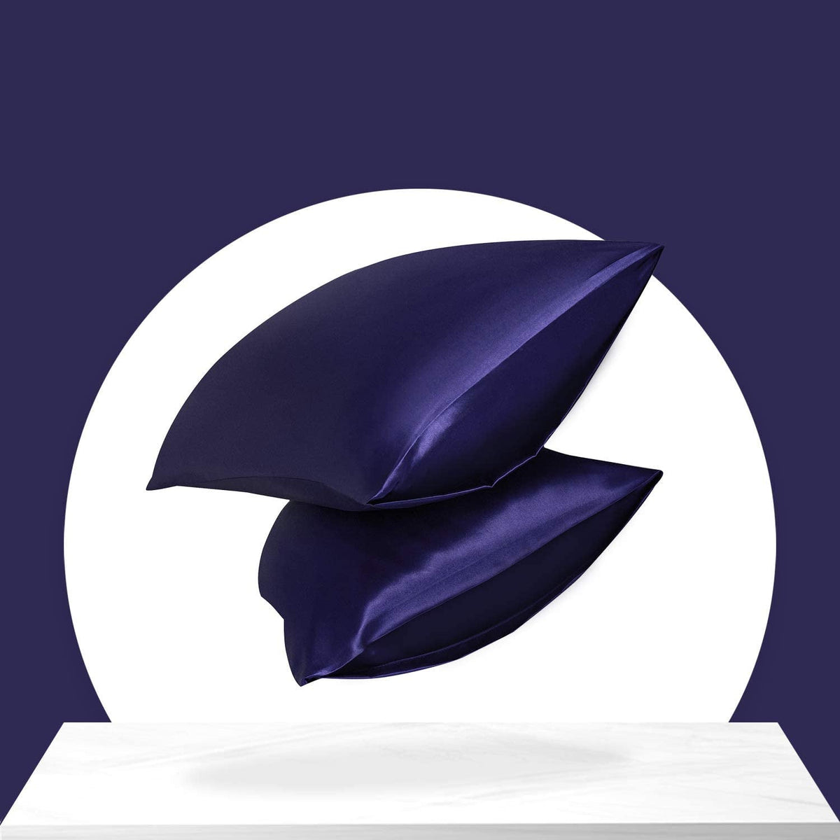 Kindvera Satin-Feel Pillowcase Set