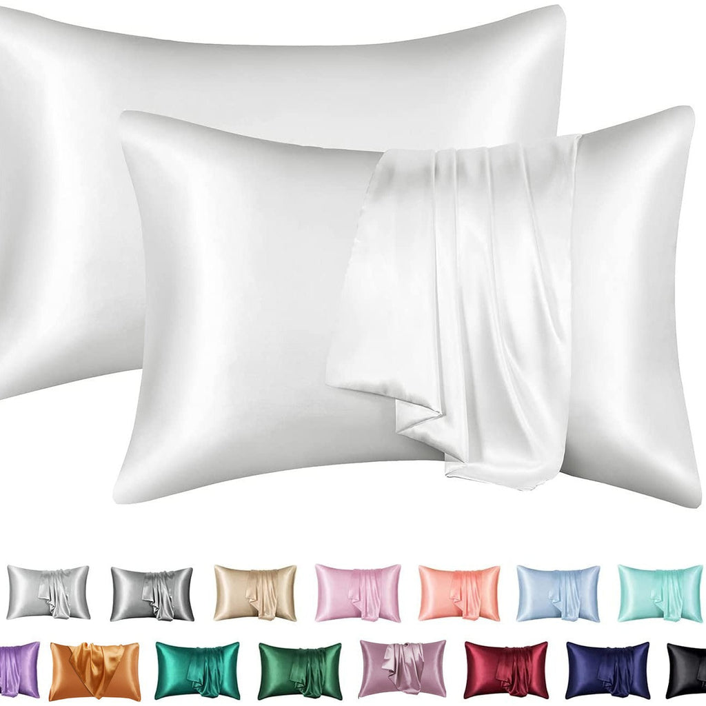 Kindvera Satin-Feel Pillowcase Set