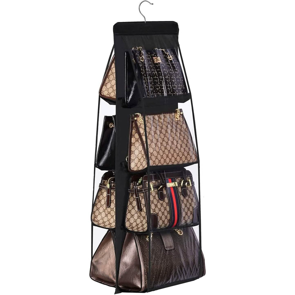 8-Pocket Hanging Handbag Organizer