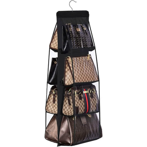 8-Pocket Hanging Handbag Organizer