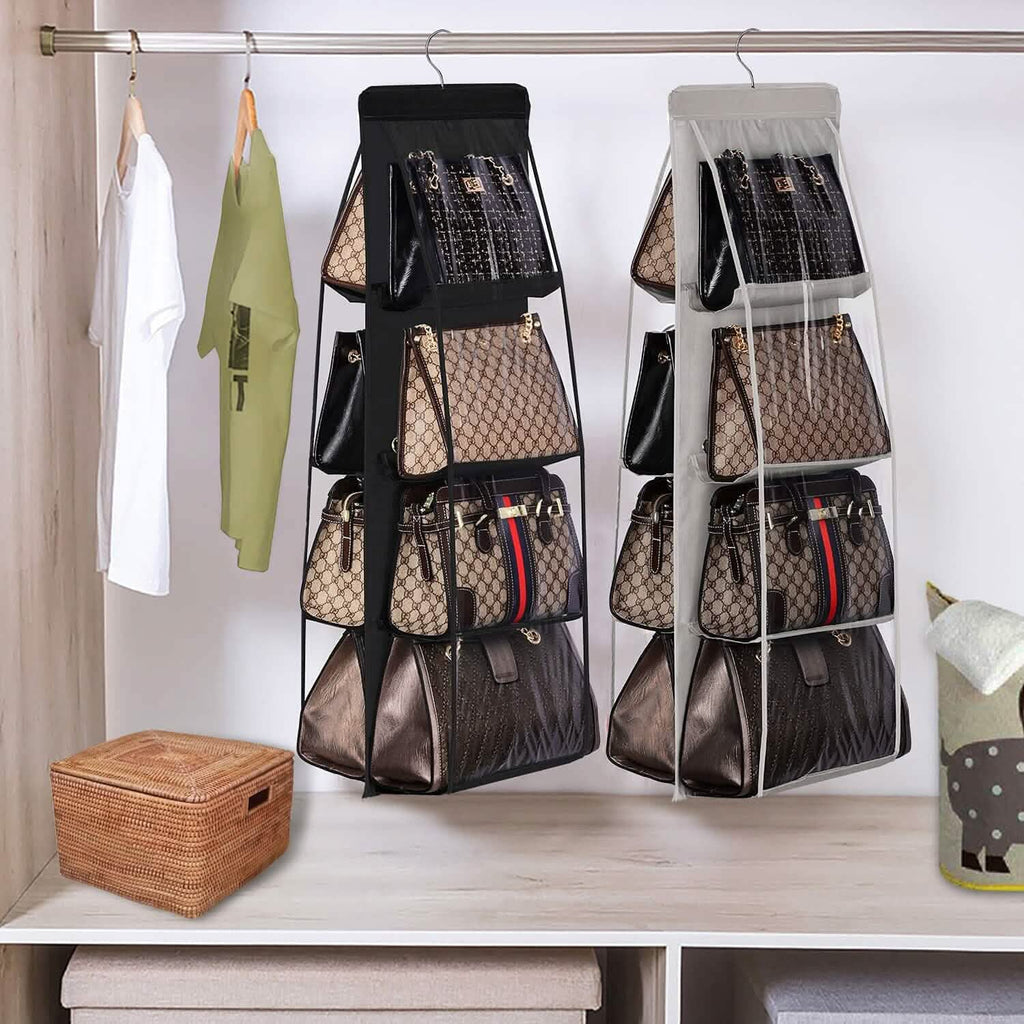 8-Pocket Hanging Handbag Organizer