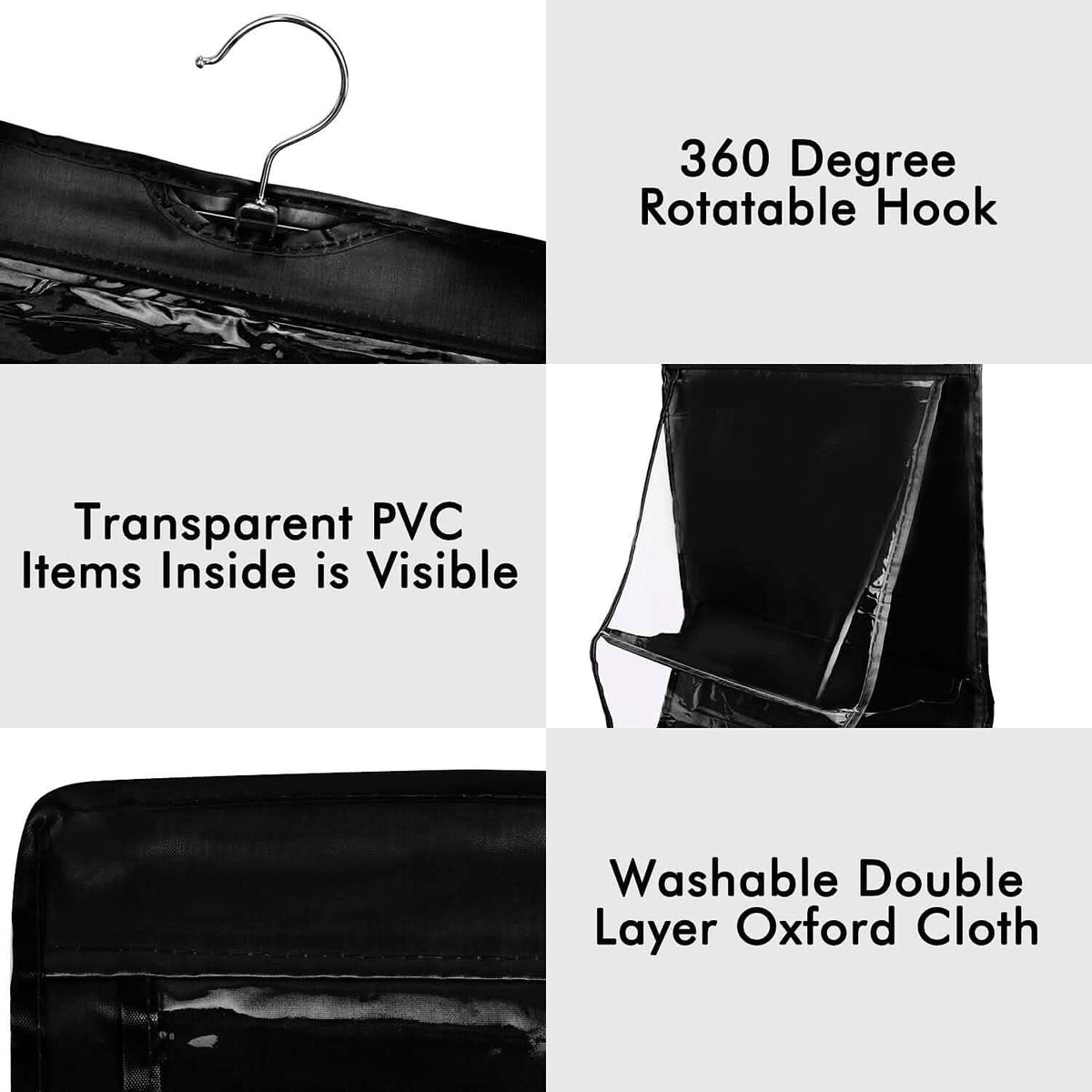 8-Pocket Hanging Handbag Organizer