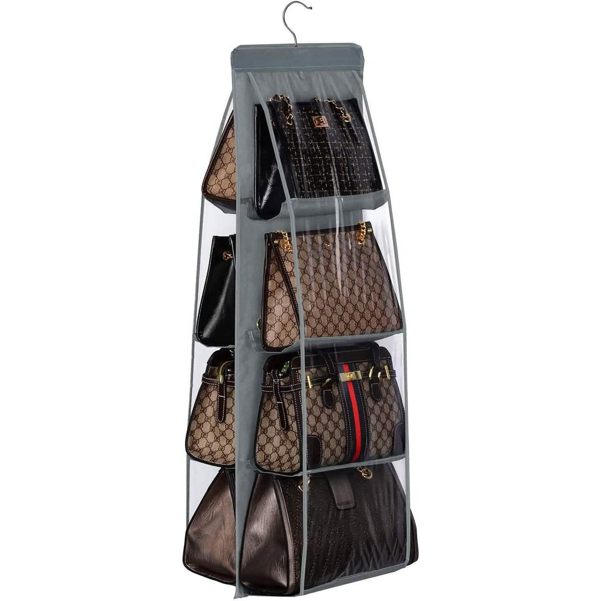 8-Pocket Hanging Handbag Organizer