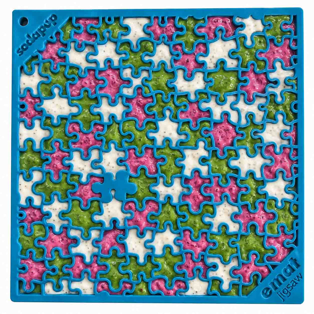 Jigsaw Enrichment Lick Mat for Dogs & Cats