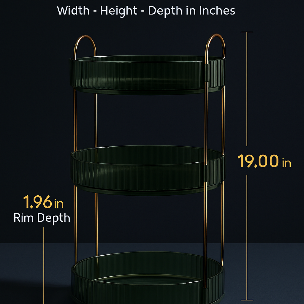 Kindvera Glow 3-Tier Makeup Organizer