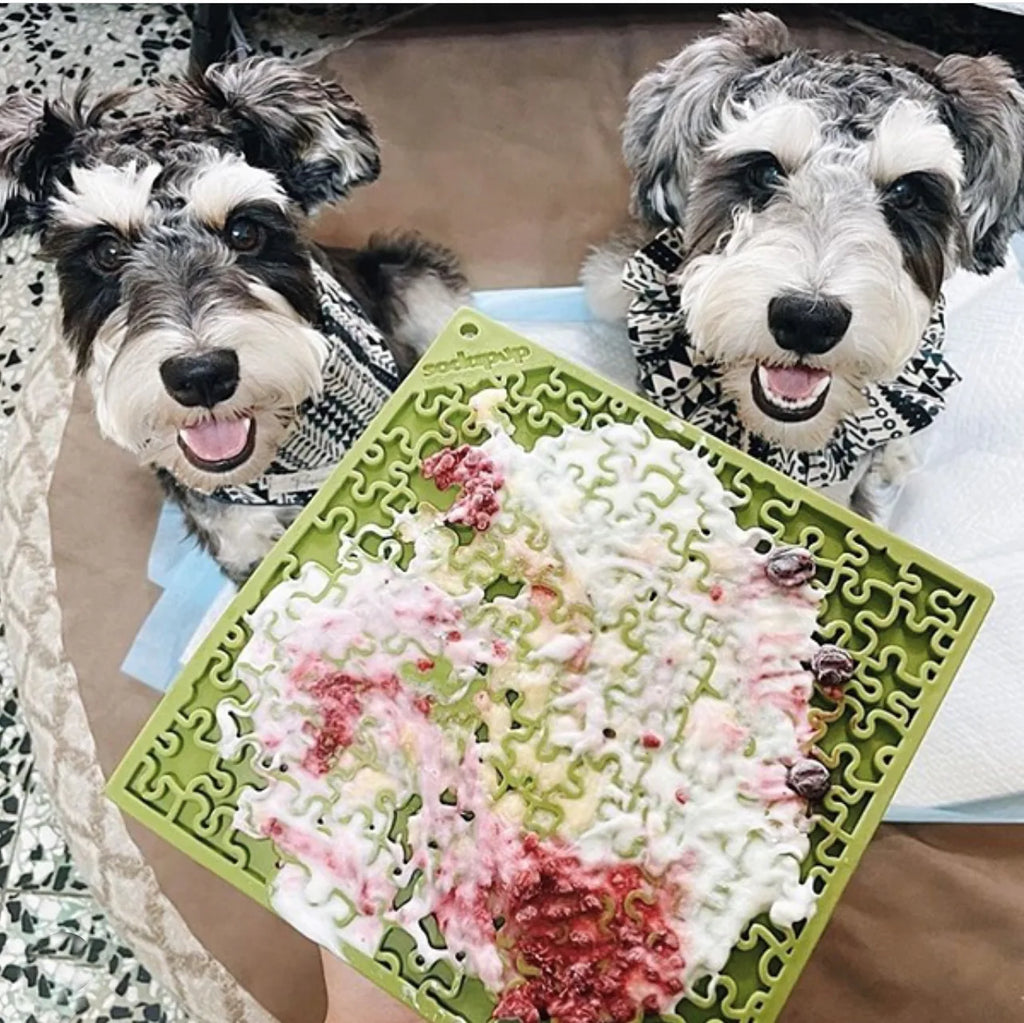 Jigsaw Enrichment Lick Mat for Dogs & Cats